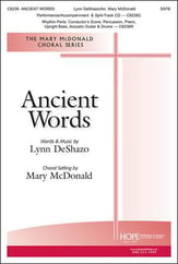 Ancient Words SATB choral sheet music cover